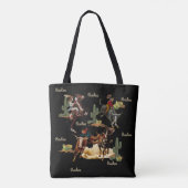  Westerne Rodeo Events Cowboys Cowboys Tote Bag (Achterkant)