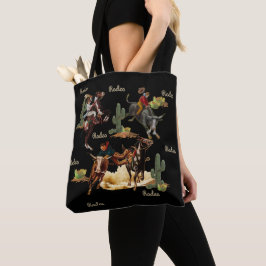  Westerne Rodeo Events Cowboys Cowboys Tote Bag