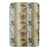  Westerne Rodeo Events Cowboys Horses Bulls Badmat (Voorkant Verticaal)