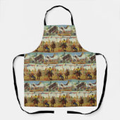  Westerne Rodeo Events Cowboys Horses Bulls Schort (Voorkant)