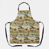  Westerne Rodeo Events Cowboys Horses Bulls  Schort (Voorkant)