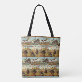 Westerne Rodeo Events Cowboys Horses Bulls Tote Bag (Achterkant)