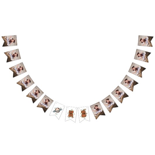 Westerne Rodeo First Birthday Bunting Flags Vlaggetjes (Alle)