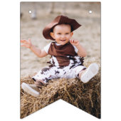 Westerne Rodeo First Birthday Bunting Flags Vlaggetjes (Eerste vlag)