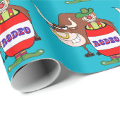 Westerne Rodeo-kleding in vat en bull Cadeaupapier (Rol Hoek)