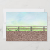 Westerne Rodeo kleine cowboy met paard verjaardag Kaart (Achterkant)