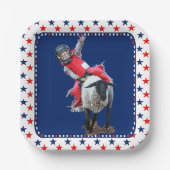 Westerne Rodeo Mutton Busting Cowboy Kind Square S Papieren Bordje (Voorkant)