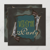 Westerne rodeo paard ranch kaart (Voorkant / Achterkant)