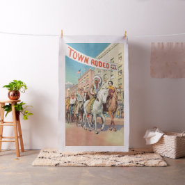 Westerne Rodeo Parade - Lg Print Stof