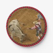 Westerne Rodeo Party Paper Borden Papieren Bordje (Voorkant)