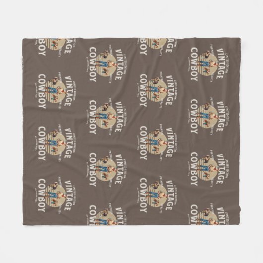 Westerne Rodeo Ranch  Cowboy Fleece Deken (Voorkant (Horizontaal))