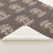 Westerne Rodeo Ranch Cowboy Sherpa Deken (3/4)