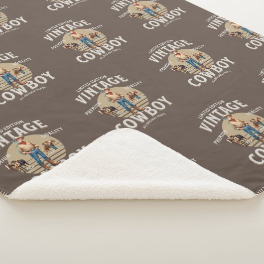 Westerne Rodeo Ranch  Cowboy Sherpa Deken (3/4)