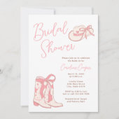 Westerne Rodeo Rodeo Laarzen met Bogen Vrijgezelle Kaart (Voorkant)