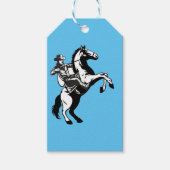 Westerne Rodeo Southern Ranch Cowboy te paard Cadeaulabel (Voorkant)