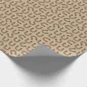 Westerne Rodeo Southern Ranch Hoefijzers Cadeaupapier (Hoek)