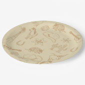 Westerne Rodeo Thaise Partij 1e Rodeo BirthdayPart Papieren Bordje (Gekanteld)