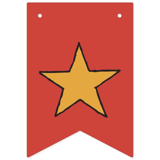 Westerne Rodeo Thaise Partij 1e Rodeo BirthdayPart Vlaggetjes (Eerste vlag)