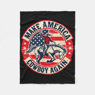  Westerne Rodeo USA-vlag maakt Amerika een Koe Fleece Deken