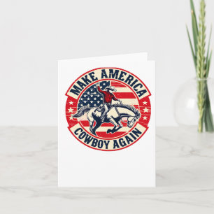 Westerne Rodeo USA-vlag maakt Amerika een Koe Kaart
