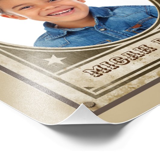 Westerne Rodeo wilde Poster foto (Hoek)