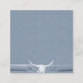 Westerne roestblauwe stip RSVP Informatiekaartje (Achterkant)