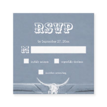 Westerne roestblauwe stip RSVP