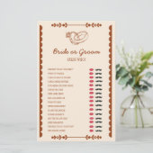 Westerne Romance bruid of bruidegom douchespel (Staand voorkant)