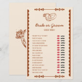 Westerne Romance bruid of bruidegom douchespel (Voorkant / Achterkant)