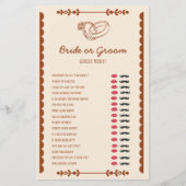 Westerne Romance bruid of bruidegom douchespel (Voorkant)