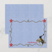 Westerne ronde-omhoog, persoonlijke flatpanel-kaar kaart (Voorkant / Achterkant)