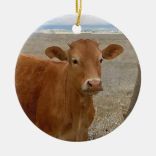  Westerne Roodkoeien tweezijdig Keramisch Ornament