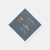 Westerne Rope we hebben de Knot BBQ-receptie geblo Servet (Hoek)