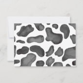 Westerne Roze Cowgirl Baby shower Bedankkaart (Achterkant)