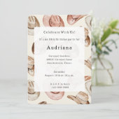 Westerne Roze Crème Cowgirl Petten Verjaardag Kaart (Staand voorkant)