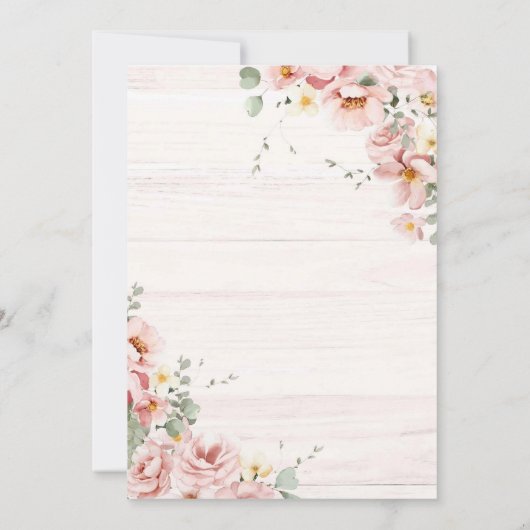 Westerne Roze Laarzen en Bow Vrijgezellenfeest Kaart (Achterkant)