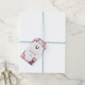 Westerne roze Ranchero Quinceanera Gift Labels Cadeaulabel (Met Touw)