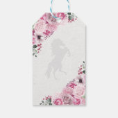 Westerne roze Ranchero Quinceanera Gift Labels Cadeaulabel (Achterkant)