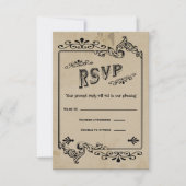 Westerne RSVP-reactiekaart RSVP Kaartje (Voorkant)