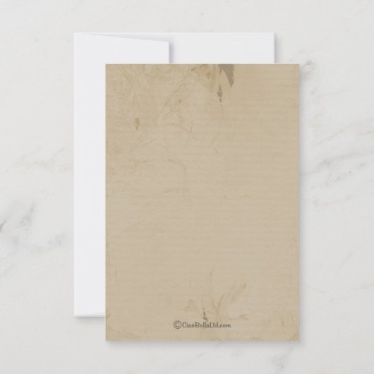 Westerne RSVP-reactiekaart RSVP Kaartje (Achterkant)