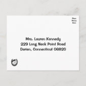 Westerne RSVP Trouwpaard Bruin Hout Land Uitnodiging Briefkaart (Achterkant)