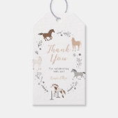 Westerne ruitersport dank u Labels Cadeaulabel (Voorkant)