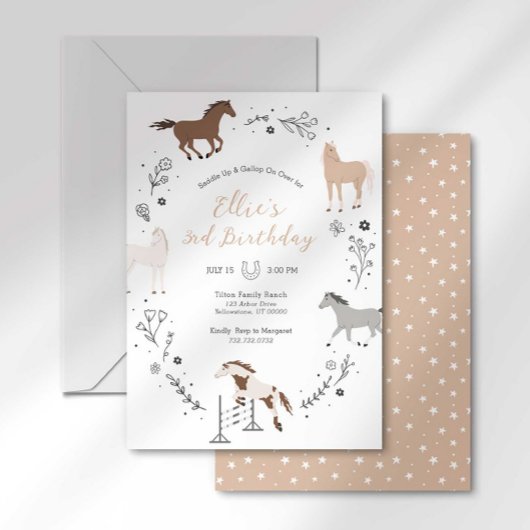 Westerne ruiteruitnodiging kaart