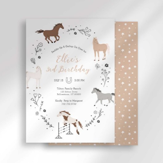 Westerne ruiteruitnodiging kaart