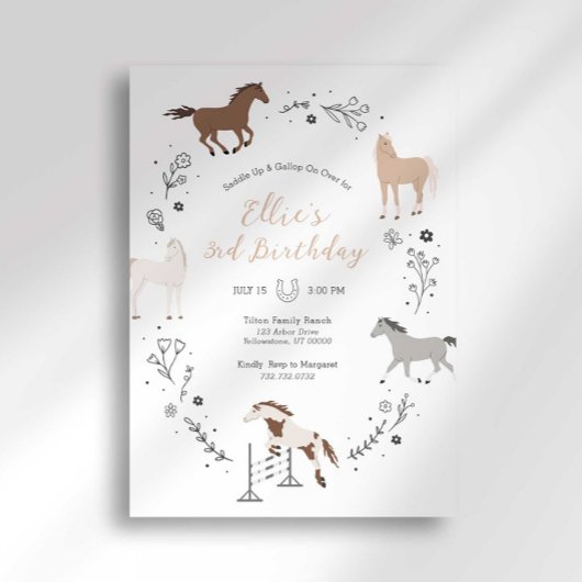 Westerne ruiteruitnodiging kaart