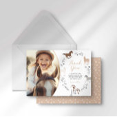 Westerne ruiterverjaardag bedankje kaart