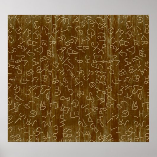 Westerne rundermerken poster (Voorkant)