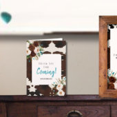 Westerne Rustic Boho Bedankt voor je komst