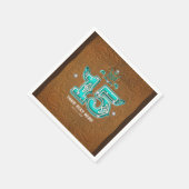 Westerne Rustic Brown Leather Kijk & Diamonds 15 Servet (Hoek)