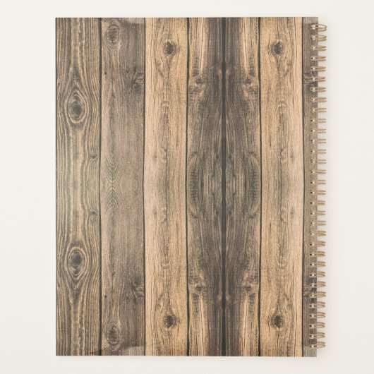 Westerne Rustic Lucky Hoefijzer Riding Lessen Planner (Achterkant)